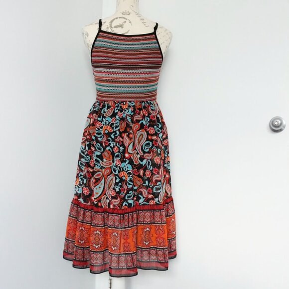 Patterned & Woven Summer Dress - Picture 7 of 7